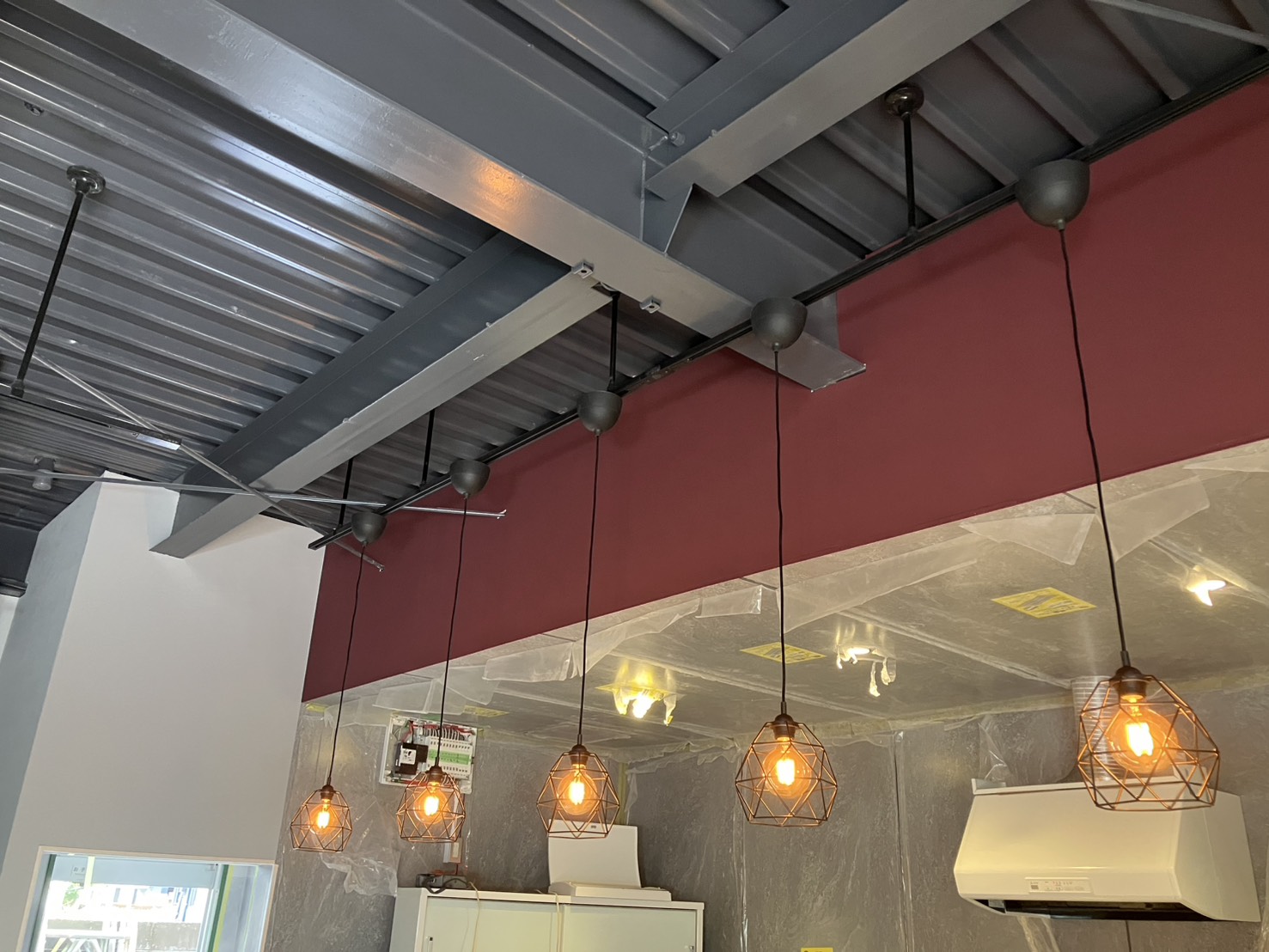 伊万里市店舗改修工事点灯試験状況